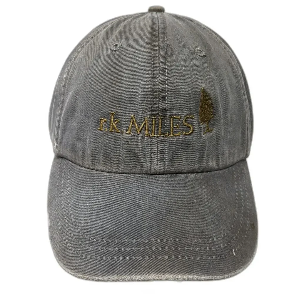 Adams Baseball Cap Gray One Size Owens Corning r.k. Miles Slideback Hat